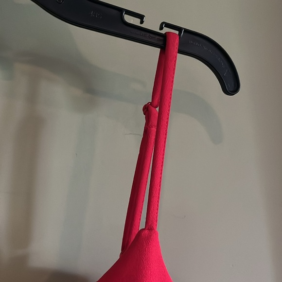 Trixxi Red Spaghetti Strap Sleeveless Dress. Cross Sweetheart Neckline Size S. - Picture 7 of 13